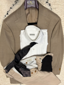 ジジイのBeige Jacket combination