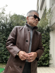 Schiatti&C_leather_coat_with_turtle_neck_sweater_style